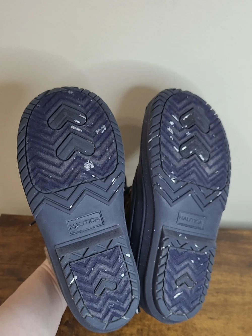 Nautica Brown & Navy Blue YARMUK Snow/Water Boots size 1